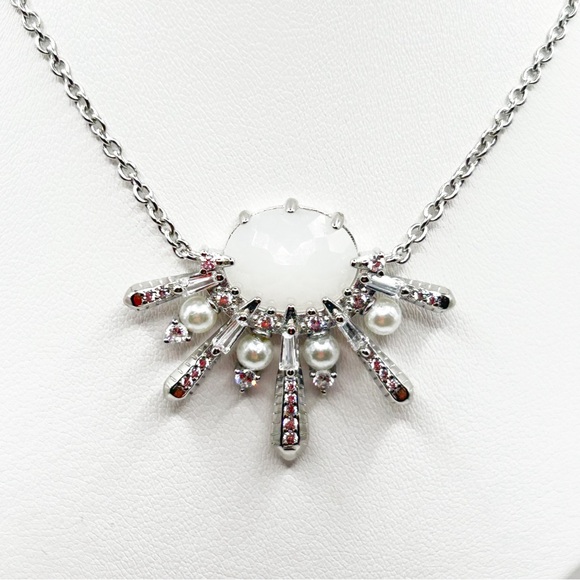 NWOT Winter Sun Rays Necklace, crystal quartz and pearls, Sterling silver - Picture 13 of 17